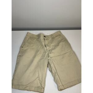Dockers Mens Shorts 30 Khaki Cargo Chino Cotton 10 In Inseam Flat Front Casual